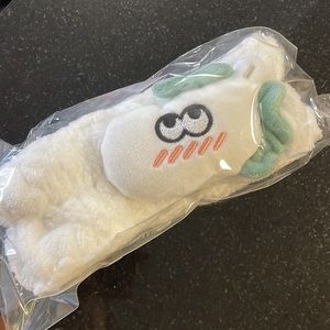 Spa microfiber plush white headband